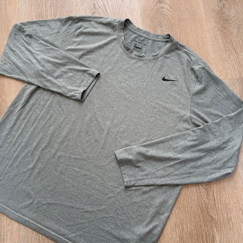 Nike Dri-FIT Legend 2.0‎ Long Sleeve Shirt Mens XXL Grey Training Performance